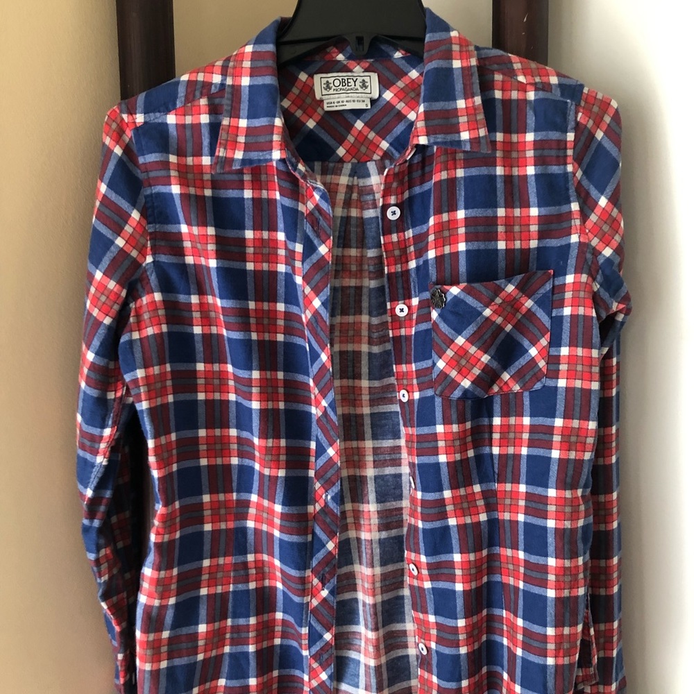 OBEY propaganda flannel